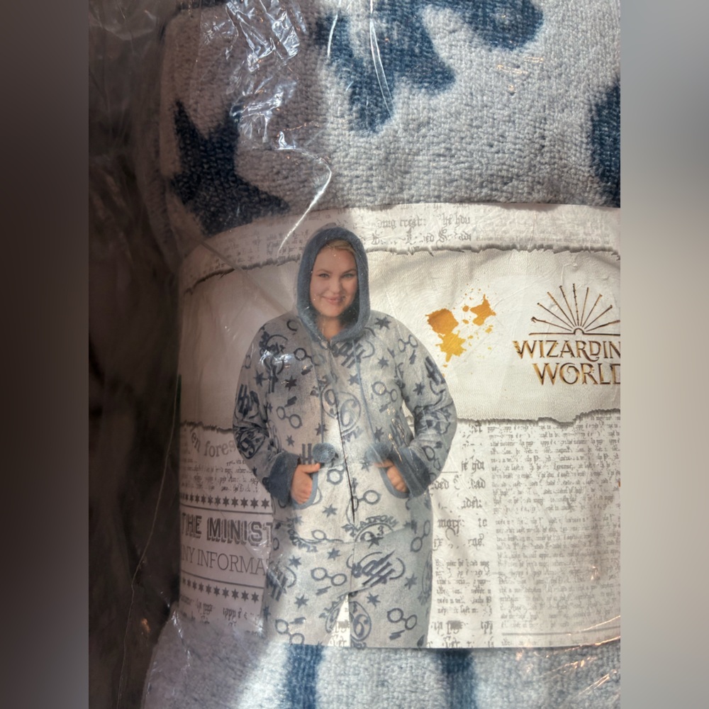 Brand new never open Harry Potter fleece onsie